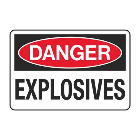 Danger Explosives Decal